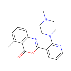 Cc1cccc2nc(-c3cccnc3N(C)CCN(C)C)oc(=O)c12 ZINC000043077317