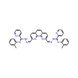 Cc1ccccc1/N=C(/N/N=C\c1ccc2ccc3ccc(/C=N\N/C(=N/c4ccccc4C)c4ccccn4)nc3c2n1)c1ccccn1 ZINC000008386436