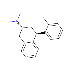 Cc1ccccc1[C@@H]1C[C@@H](N(C)C)Cc2ccccc21 ZINC000026821744