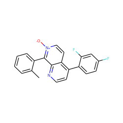 Cc1ccccc1-c1c2nccc(-c3ccc(F)cc3F)c2cc[n+]1[O-] ZINC000068245463