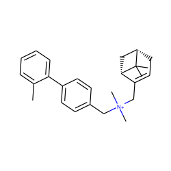 Cc1ccccc1-c1ccc(C[N+](C)(C)CC2=CC[C@H]3C[C@@H]2C3(C)C)cc1 ZINC000095564505