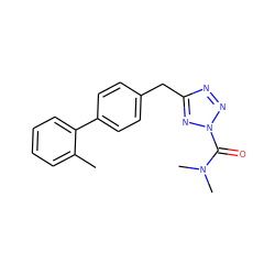 Cc1ccccc1-c1ccc(Cc2nnn(C(=O)N(C)C)n2)cc1 ZINC000096258170