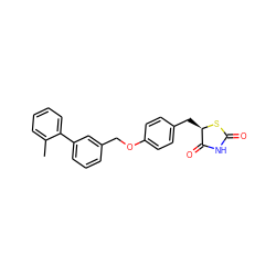 Cc1ccccc1-c1cccc(COc2ccc(C[C@H]3SC(=O)NC3=O)cc2)c1 ZINC000653690530