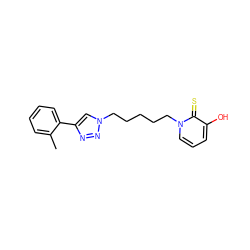 Cc1ccccc1-c1cn(CCCCCn2cccc(O)c2=S)nn1 ZINC000103255706