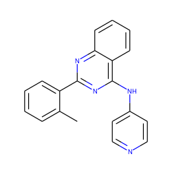 Cc1ccccc1-c1nc(Nc2ccncc2)c2ccccc2n1 ZINC000004258426