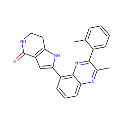 Cc1ccccc1-c1nc2c(-c3cc4c([nH]3)CCNC4=O)cccc2nc1C ZINC000222348474