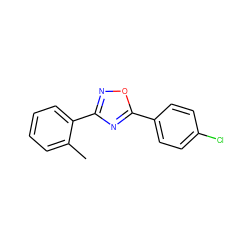 Cc1ccccc1-c1noc(-c2ccc(Cl)cc2)n1 ZINC000000188336