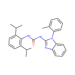 Cc1ccccc1-n1c(NC(=O)Nc2c(C(C)C)cccc2C(C)C)nc2ccccc21 ZINC000029485050