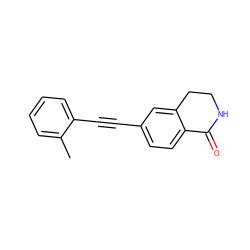 Cc1ccccc1C#Cc1ccc2c(c1)CCNC2=O ZINC000066075309