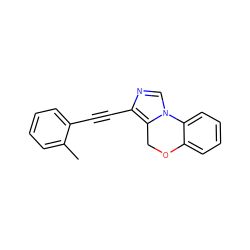 Cc1ccccc1C#Cc1ncn2c1COc1ccccc1-2 ZINC000299863593