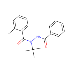 Cc1ccccc1C(=O)N(NC(=O)c1ccccc1)C(C)(C)C ZINC000034332023