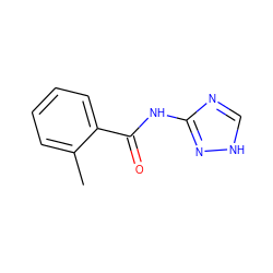 Cc1ccccc1C(=O)Nc1nc[nH]n1 ZINC000004950150