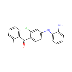 Cc1ccccc1C(=O)c1ccc(Nc2ccccc2N)cc1Cl ZINC000003817166