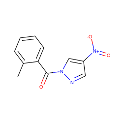 Cc1ccccc1C(=O)n1cc([N+](=O)[O-])cn1 ZINC000000037170