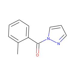 Cc1ccccc1C(=O)n1cccn1 ZINC000000052093