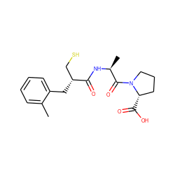 Cc1ccccc1C[C@H](CS)C(=O)N[C@@H](C)C(=O)N1CCC[C@@H]1C(=O)O ZINC000029475819