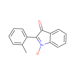 Cc1ccccc1C1=[N+]([O-])c2ccccc2C1=O ZINC000001618478