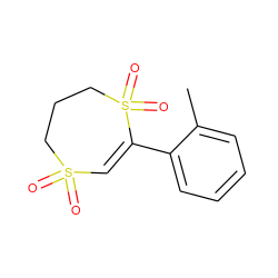 Cc1ccccc1C1=CS(=O)(=O)CCCS1(=O)=O ZINC000225098510