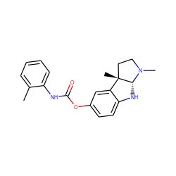 Cc1ccccc1NC(=O)Oc1ccc2c(c1)[C@]1(C)CCN(C)[C@@H]1N2 ZINC000013797564