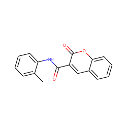 Cc1ccccc1NC(=O)c1cc2ccccc2oc1=O ZINC000000130231