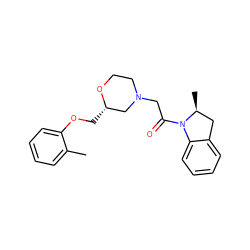 Cc1ccccc1OC[C@H]1CN(CC(=O)N2c3ccccc3C[C@@H]2C)CCO1 ZINC000222446362