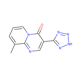 Cc1cccn2c(=O)c(-c3nn[nH]n3)cnc12 ZINC000005783214