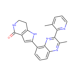 Cc1cccnc1-c1nc2c(-c3cc4c([nH]3)CCNC4=O)cccc2nc1C ZINC000223425421