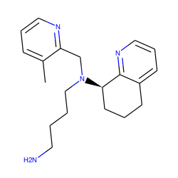 Cc1cccnc1CN(CCCCN)[C@@H]1CCCc2cccnc21 ZINC000066076001