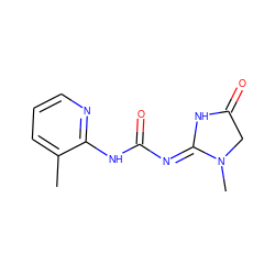 Cc1cccnc1NC(=O)/N=C1\NC(=O)CN1C ZINC000028882877