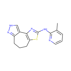 Cc1cccnc1Nc1nc2c(s1)CCCc1n[nH]cc1-2 ZINC000072119752