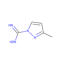 Cc1ccn(C(=N)N)n1 ZINC000026674867