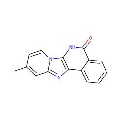 Cc1ccn2c(c1)nc1c3ccccc3c(=O)[nH]c12 ZINC000045388992