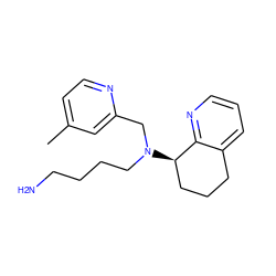 Cc1ccnc(CN(CCCCN)[C@@H]2CCCc3cccnc32)c1 ZINC000066076004