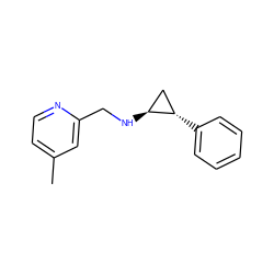 Cc1ccnc(CN[C@H]2C[C@@H]2c2ccccc2)c1 ZINC000113364161