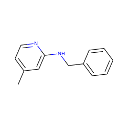 Cc1ccnc(NCc2ccccc2)c1 ZINC000002141063