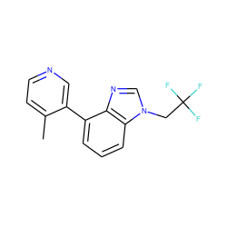 Cc1ccncc1-c1cccc2c1ncn2CC(F)(F)F ZINC000095563926