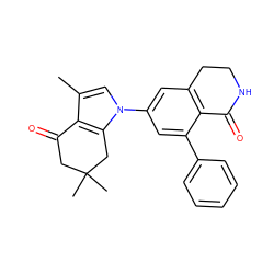 Cc1cn(-c2cc3c(c(-c4ccccc4)c2)C(=O)NCC3)c2c1C(=O)CC(C)(C)C2 ZINC000169308167