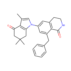 Cc1cn(-c2cc3c(c(Cc4ccccc4)c2)C(=O)NCC3)c2c1C(=O)CC(C)(C)C2 ZINC000169308166