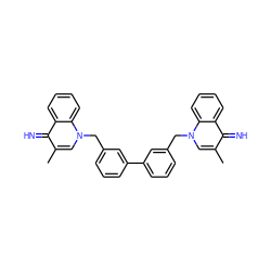 Cc1cn(Cc2cccc(-c3cccc(Cn4cc(C)c(=N)c5ccccc54)c3)c2)c2ccccc2c1=N ZINC000169718814