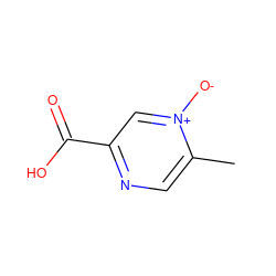 Cc1cnc(C(=O)O)c[n+]1[O-] ZINC000001481960