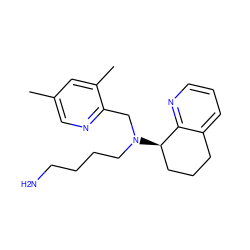 Cc1cnc(CN(CCCCN)[C@@H]2CCCc3cccnc32)c(C)c1 ZINC000066074550