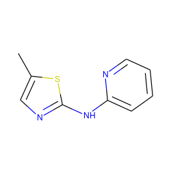 Cc1cnc(Nc2ccccn2)s1 ZINC000006614834