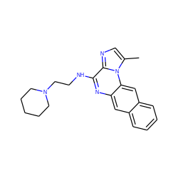 Cc1cnc2c(NCCN3CCCCC3)nc3cc4ccccc4cc3n12 ZINC000000594520