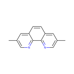 Cc1cnc2c(ccc3cc(C)cnc32)c1 ZINC000039365566