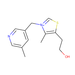 Cc1cncc(C[n+]2csc(CCO)c2C)c1 ZINC000029125360