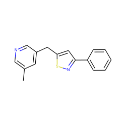 Cc1cncc(Cc2cc(-c3ccccc3)ns2)c1 ZINC001772586044