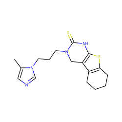 Cc1cncn1CCCN1Cc2c(sc3c2CCCC3)NC1=S ZINC000045262054