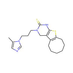 Cc1cncn1CCCN1Cc2c(sc3c2CCCCCC3)NC1=S ZINC000045255261