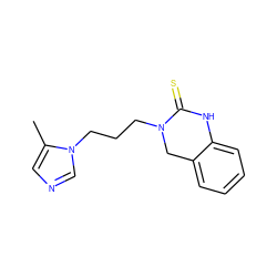 Cc1cncn1CCCN1Cc2ccccc2NC1=S ZINC000045245630