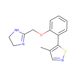 Cc1cnsc1-c1ccccc1OCC1=NCCN1 ZINC000013437866